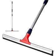 Photo 1 of DSV Standard Professional Floor Squeegee for Concrete Floor, 24" Large Heavy Duty Squeegee for Floor, Squeegee Broom for Floor with Telescopic Handle 30”–57” for Tiles, Garage, Deck, Bathroom, Window