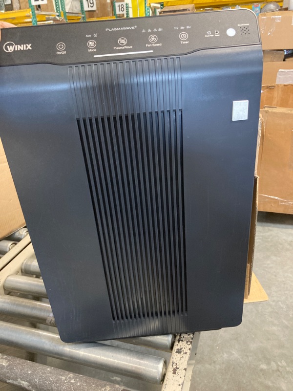 Photo 3 of *** NOT FUNCTIONAL**** SELLING AS PARTS***
 5500-2 Air Purifier with True HEPA, PlasmaWave and Odor Reducing Washable AOC Carbon Filter Medium , Charcoal Gray