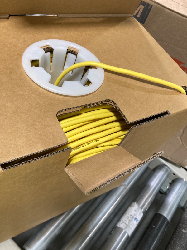 Photo 3 of | CAT6 Plenum (CMP) Cable 1000FT | Network Analyzer Test Passed | 23AWG 4Pair, Solid 550MHz Ethernet Cable 10Gigabit UTP, Available in 9 Colors (Yellow)