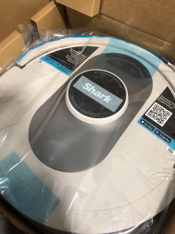 Photo 1 of Shark AI Ultra Voice Control Robot Vacuum with Matrix Clean Navigation, Home Mapping, 60-Day Capacity, Self-Empty Base for Homes with Pets, Carpet & Hard Floors (Silver/Black) 60-Day Capacity Robot