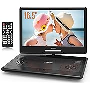 Photo 1 of WONNIE 16.5" Portable DVD Player with 14.1" Large HD Swivel Screen, 6 Hours Rechargeable Battery, High Clear Volume Speaker, Support USB/SD Card/Sync TV, Last Memory and Multiple Disc Formats