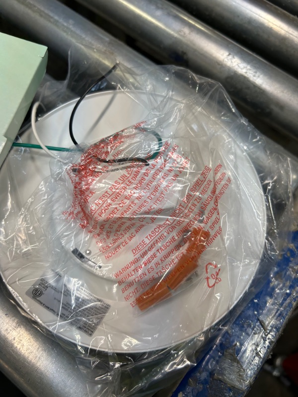 Photo 1 of 5-6 Inch LED Smart Slim Disk Light, CCT Changing Retrofit Recessed Can Light, RGB Surface Mount Disk Light, WiFi APP & Voice Control, 120V/15W/1200LM, ETL/Wet Rated, White, 8 Packs 8Packs