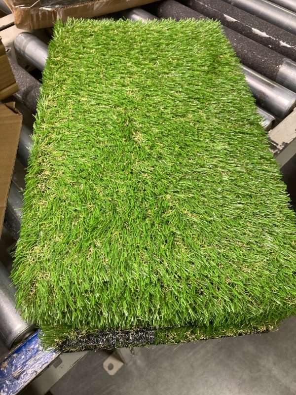 Photo 2 of HEBE Artificial Grass Pad for Dogs Professional Potty Training,32''x48'' Reusable Artificial Grass for Dogs, Dog Grass with Drainage Holes, Turf Dog Potty for Indoor/Outdoor Easy to Clean