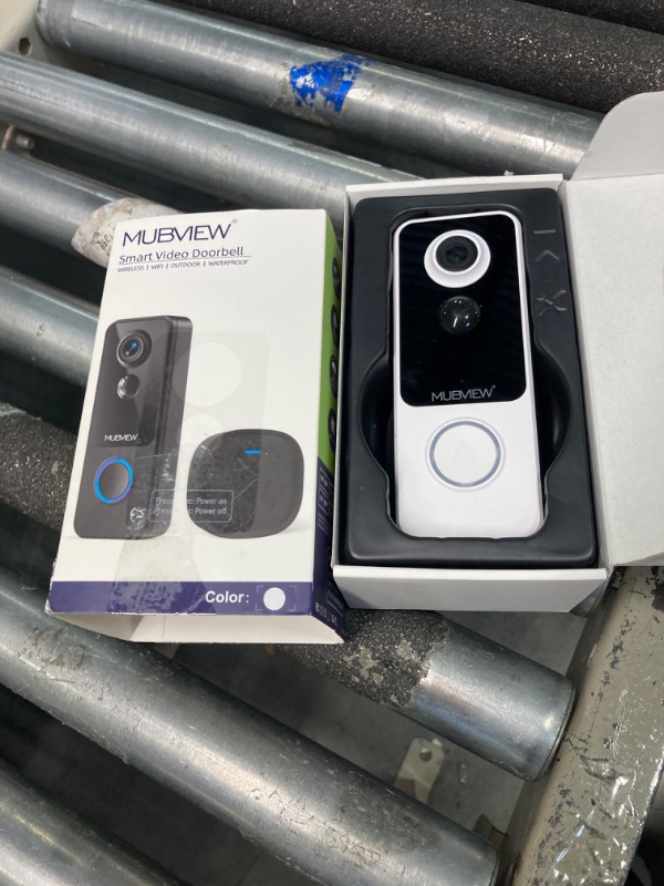 Photo 2 of *** MISSING PARTS***
 Doorbell Camera Wireless No Subscription, Smart Video Doorbell Wireless with Chime, 2 Way Talk, 1080p, Night Vision, Human Detection, SD Cloud Storage, WiFi Door Bell Cameras for Home Security white