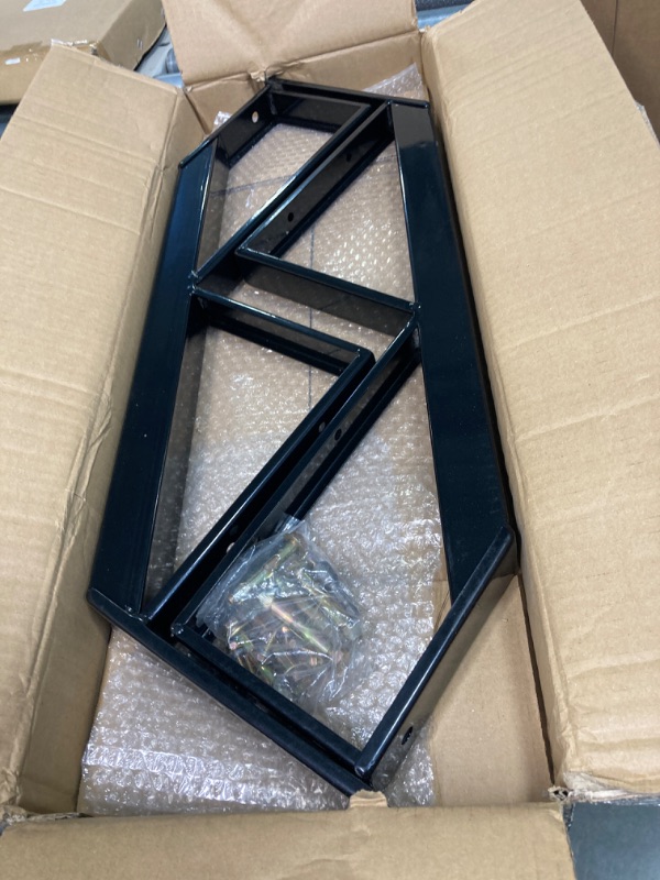 Untreated Metal Stair Riser Steel Stair Step Riser 6 Height Metal Stair ...