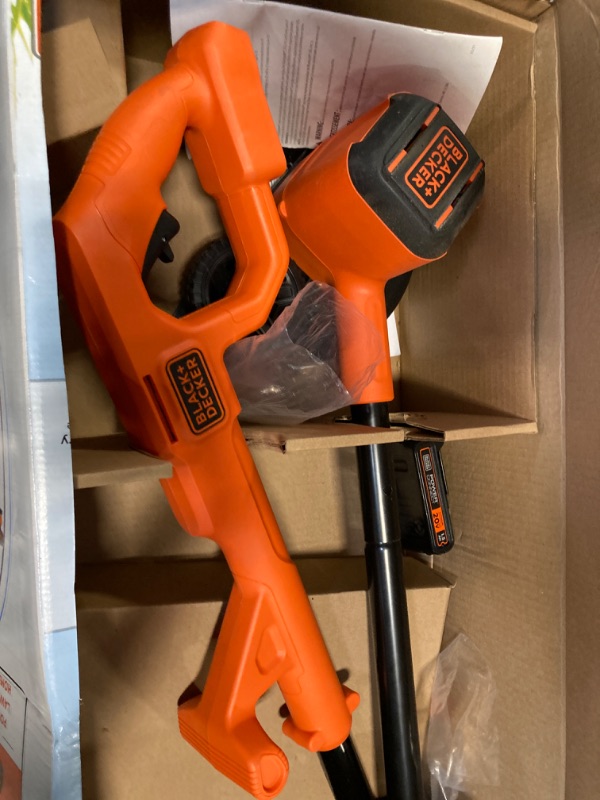 Photo 3 of BLACK+DECKER 20V MAX Cordless Edger Lawn Kit, 1.5 Ah Battery & Charger Included (BCED400C1)