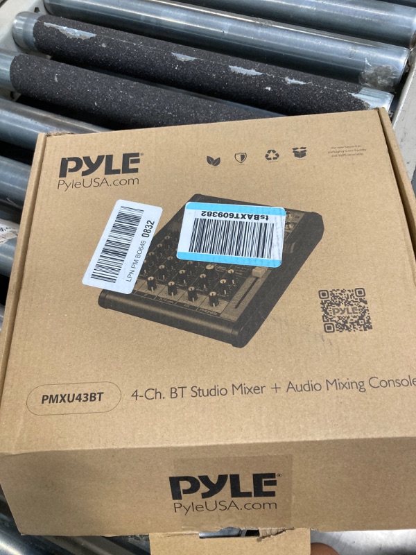 Photo 2 of Pyle Professional Audio Mixer Sound Board Console System Interface 4 Channel Digital USB & Hosa CPR-204 Dual 1/4" TS to Dual RCA Stereo Interconnect Cable, 4 Meters Interface + Cable