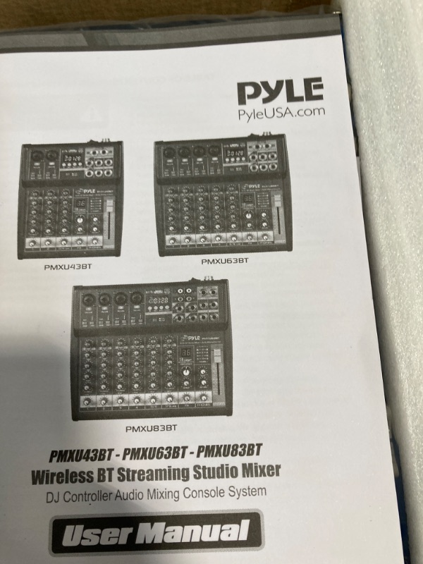 Photo 4 of Pyle Professional Audio Mixer Sound Board Console System Interface 4 Channel Digital USB & Hosa CPR-204 Dual 1/4" TS to Dual RCA Stereo Interconnect Cable, 4 Meters Interface + Cable