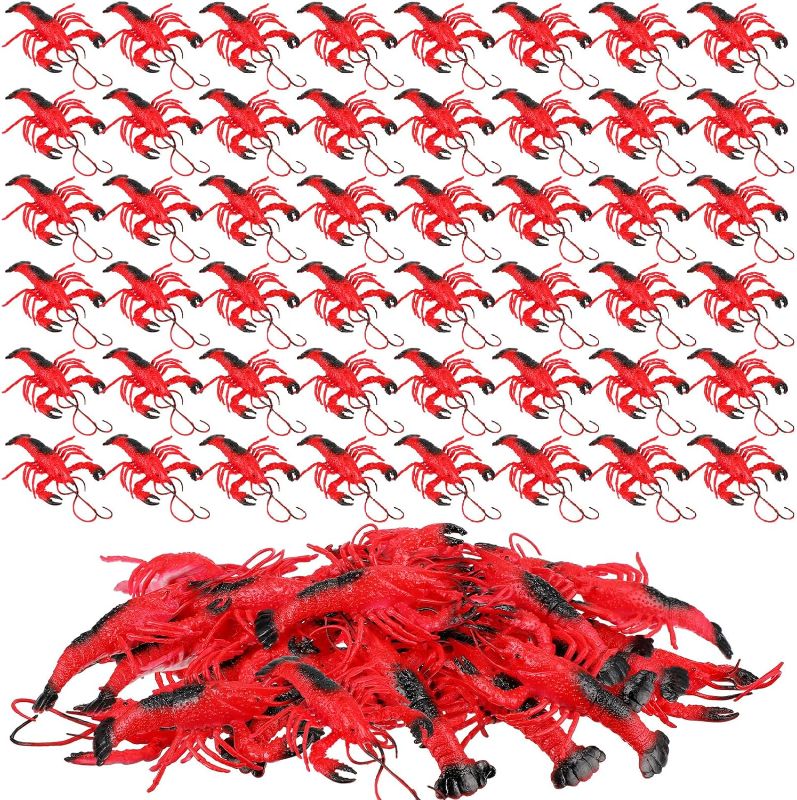 Photo 1 of 
Poen Mini Sea Creatures Toy Small Plastic Lobster Crab Lifelike Artificial Lobster Realistic Crab Models Fake Crawfish for Luau Sea Themed Party Decor Early...