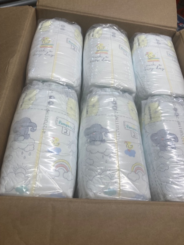 Photo 2 of Diapers Size 2, 186 Count - Pampers Swaddlers Disposable Baby Diapers (Packaging & Prints May Vary) Size 2 (186 Count)