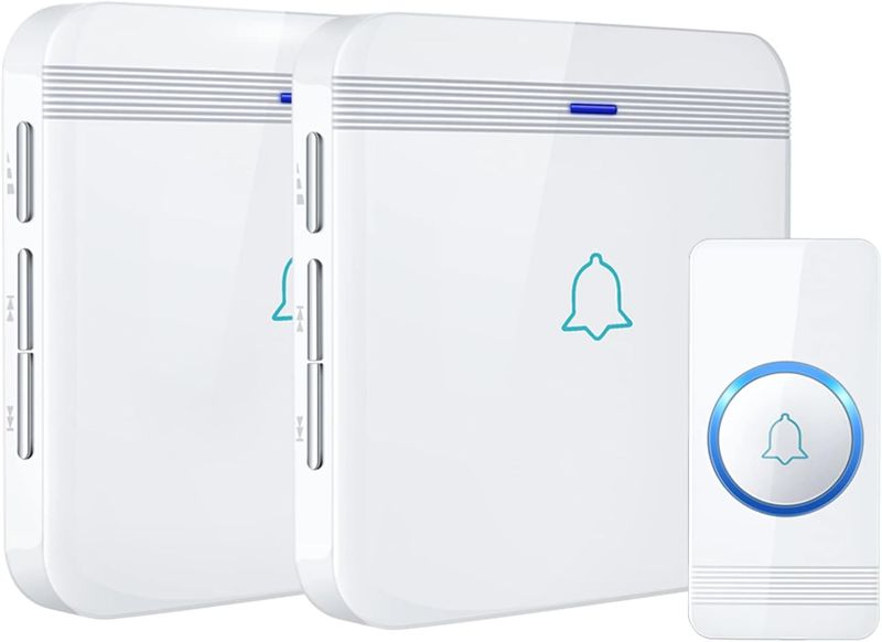 Photo 1 of 
AVANTEK Wireless Doorbell, D-3W Waterproof Door Chime Kit Operating at over 1300 Feet with 2 Plug-In Receivers, 52 Melodies, CD Quality Sound and LED Flash
Color:Large-White