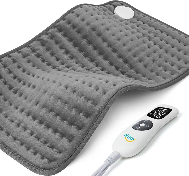 Photo 1 of ***SELLING AS PARTS NO RETURNS****
Heating Pad, ALLJOY Electric Heating Pads for Back Pain Relief, 6 Heat Levels & 8 Timers, 24" x 12" Large Heat Pad Moist & Dry Heat Therapy, Heating Pad for Abdomen Cramps, Shoulder, Leg, Arm - Grey
