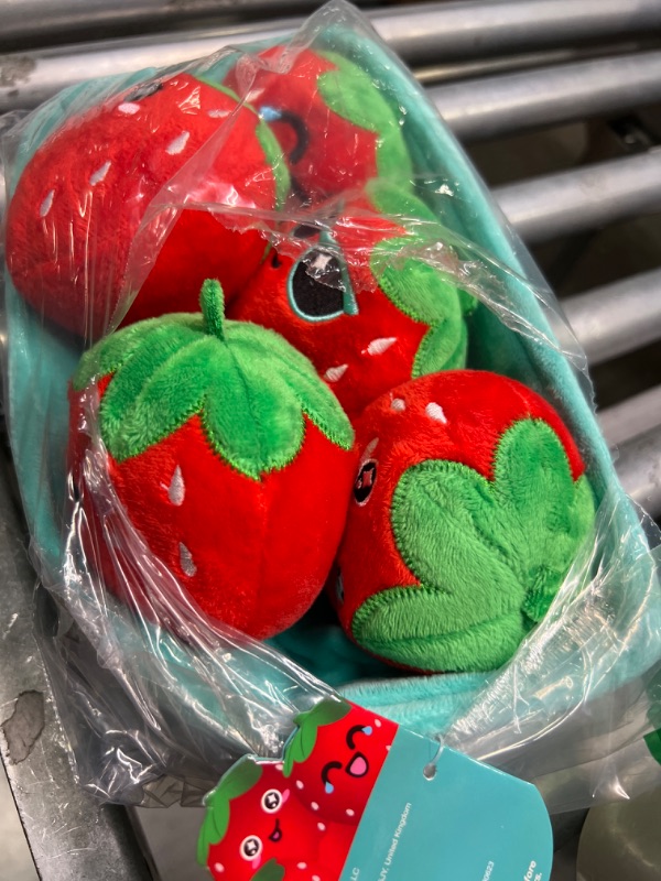 Photo 2 of WHAT DO YOU MEME? Emotional Support Strawberries - Strawberry Plush Toys by Emotional Support Plushies Medium