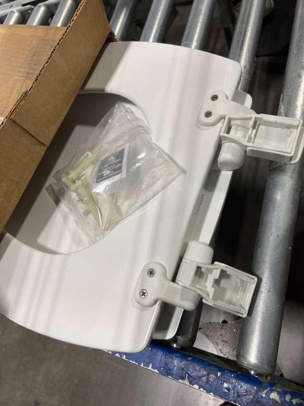 Photo 1 of Mayfair 1847SLOW 000 Kendall Slow-Close, Removable Enameled Wood Toilet Seat That Will Never Loosen, 1 Pack ELONGATED - Premium Hinge, White White ELONGATED Toilet Seat