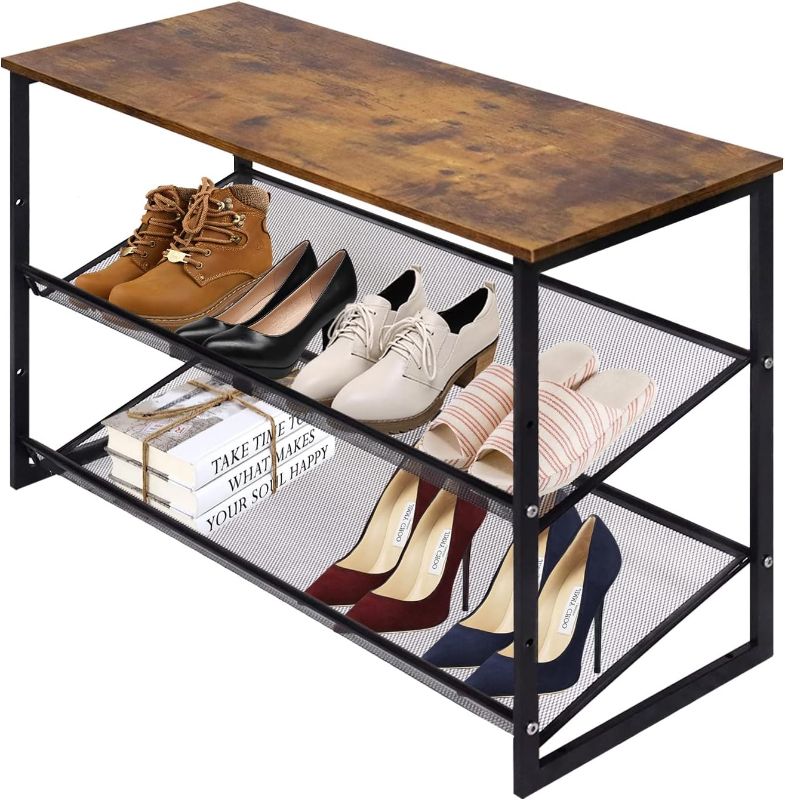 Photo 1 of *** NOT FUNCTIONAL SELLING AS PARTS***** NO RETURNS***
Garden 4 you 3-Tier Tilting Adjustable Freestanding Shoe Rack 6-Pairs 25.2 in Length for Durability and Stability for Entryways, Hallways, Closets, Dormitory Rooms, and Industries?Brown
