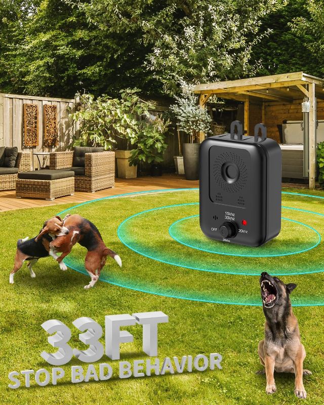 Photo 1 of 
Anti Barking Devices, 1 Pack Auto Dog Bark Control Devices with 3 Modes, Rechargeable Ultrasonic Bark Box Dog Barking Deterrent Devices, Effective Stop