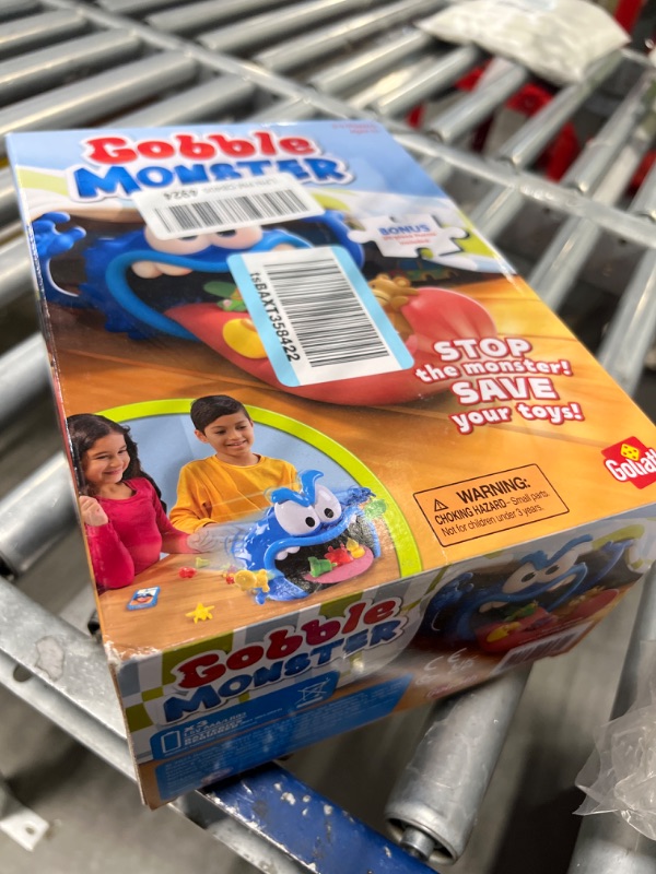 Photo 1 of Gobble Monster Game - Save Your Toys from The Monster's Tongue Before It's Too Late - Includes 24-Piece Puzzle by Goliath