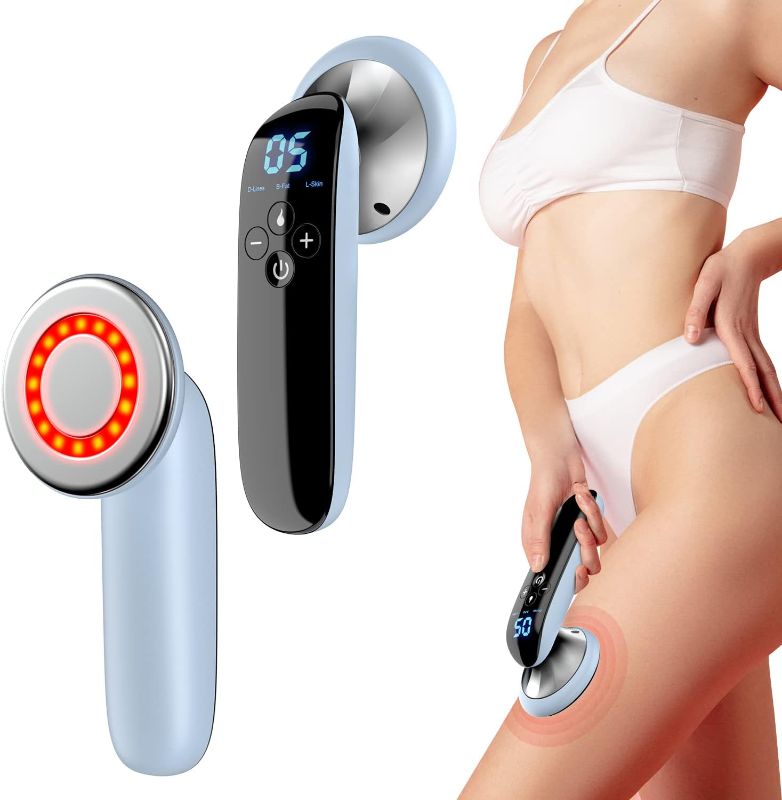 Photo 1 of Byindorn Body Massager Machine - Cordless Handheld Massager for Belly, Waist, Arms, Legs - 3 Modes and 10 Adjustable Intensity
