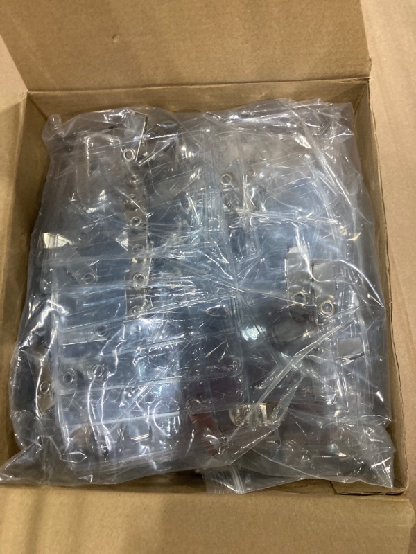 Photo 1 of 100 Pcs Clear Badge Holder Clip Name Tags Horizontal PVC ID Holders for Badges Name Badges with Clips (2.25 x 3.5 Inch)
