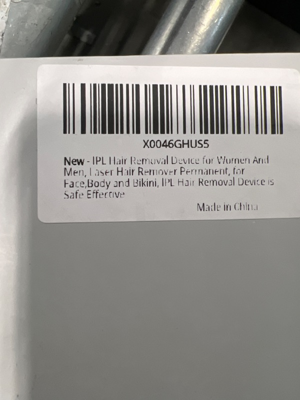 Photo 1 of ****USED***FOR PARTS ONLY***WANT CHARGE***SOLD AS IS***ALL SALES ARE FINAL*** Laser Hair Removal for Women and Men, Hair Remover Device Permanent for Face Body and Bikini, at-Home Laser Hair Removal Device is Safe Effective
