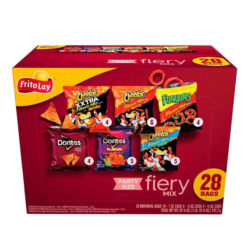 Photo 1 of 
Frito-Lay Variety Pack Spicy Party Mix Cube, 28 Ct
