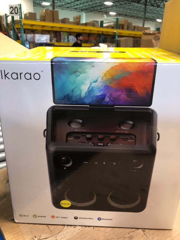 Photo 1 of 2024 Smart Karaoke Machine for Adults - with Lyrics Display, 64GB Karaoke Tablet, 2 Wireless Mics, Professional Karaoke System, 600W Peak Power, 4 DJ Lights, Karaoke Speaker for Any Occasion