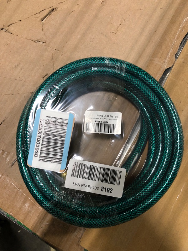 Photo 2 of 1/2" PVC Outdoor Garden Hose for Lawns, Boat Hose, Flexible and Durable,No Leaking, GHT Fitting for Household (25FT, Green) 25 FT Green