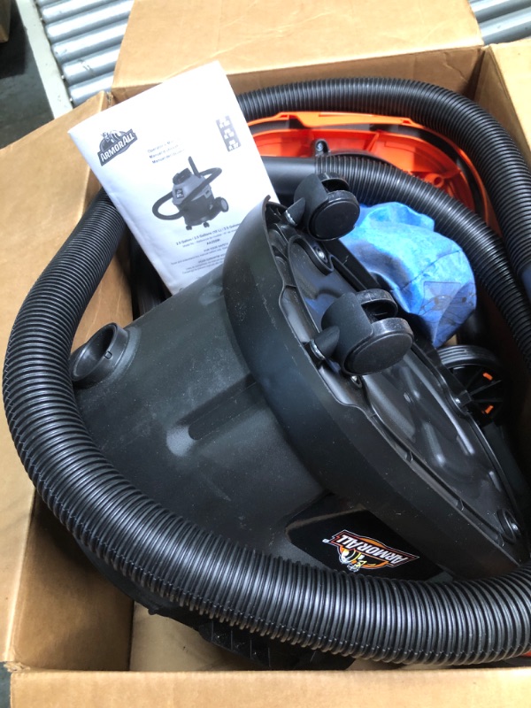 Photo 3 of ****USED** Armor All AA255W 2.5 Gallon 2 Peak HP Utility Wet/Dry Car and Shop Vac, 2.5-Gallon, Orange