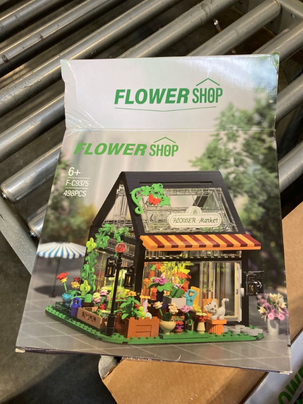 Photo 1 of ****USED*** Flower Shop Building Kit Girls for Girls 8-12, Flower House Building Toy with LED Light, Greenhouse Model, Garden House Building Set Compatible for Lego, Great Gift (498 PCS)