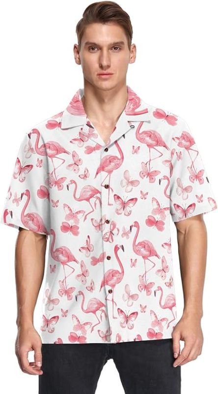 Photo 1 of ******product similar to the original photo*** JOGAL Men's Flower Casual Short Sleeve Aloha Hawaiian Shirt X-LARGE 