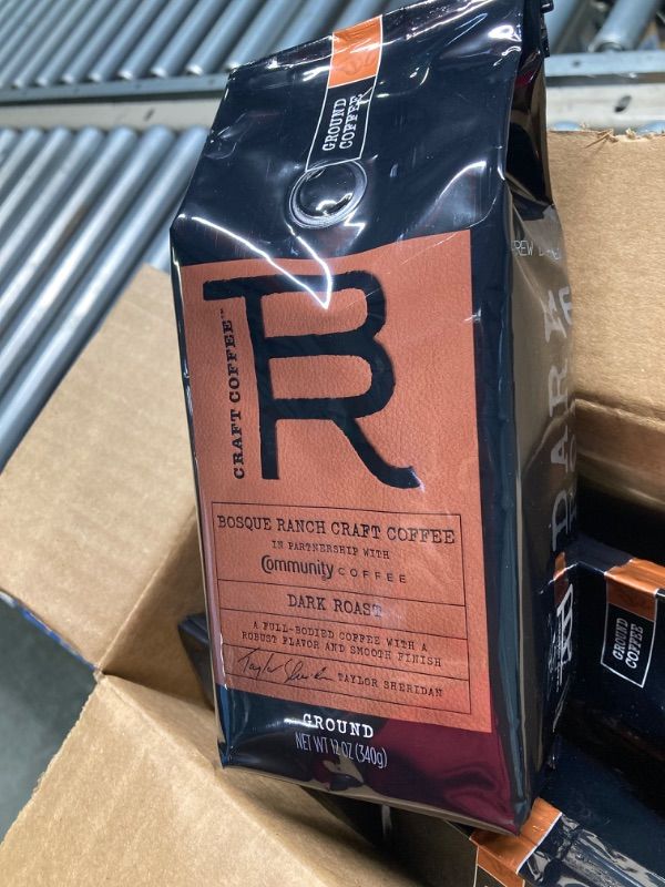 Photo 1 of Bosque Ranch Craft Coffee™ From Taylor Sheridan In Partnership With Community Coffee, Dark Roast Ground Coffee, 12 Ounce Bag (Pack of 6) Dark Roast 12 Ounce (Pack of 6)