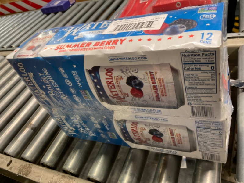 Photo 2 of (2 Pack of 12 EACH = 24 CANS)  Waterloo Sparkling Water, Summer Berry Naturally Flavored, 12 Fl Oz Cans (2 Pack of 12 EACH = 24 CANS) – Zero Calories and Zero Sugar or Sweeteners of Any Kind