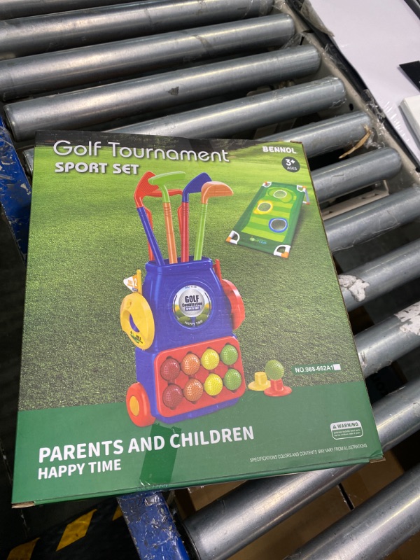 Photo 2 of ****USED*** Bennol Upgraded Kids Toddler Golf Set, Indoor Outdoor Outside Golf Toys Gifts for 3 4 5 Year Old Boys, 3 4 5 Year Old Boys Toys Birthday Gifts Ideas, Outdoor Golf Set Toys Game for Kids Boys
