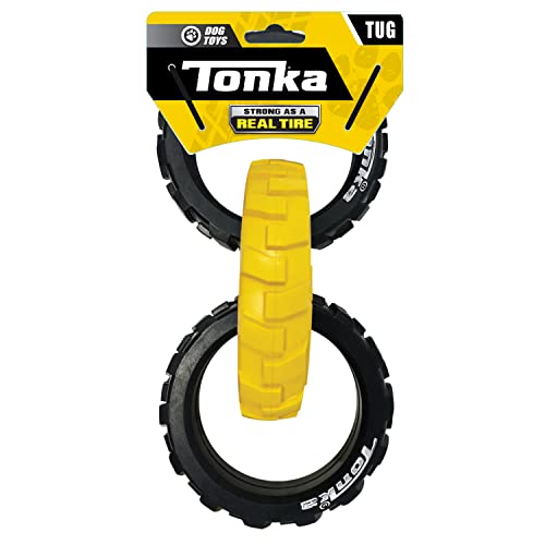 Photo 1 of 10.5in Rubber Flex Tread 3-Ring Tug - Yellow/Black
