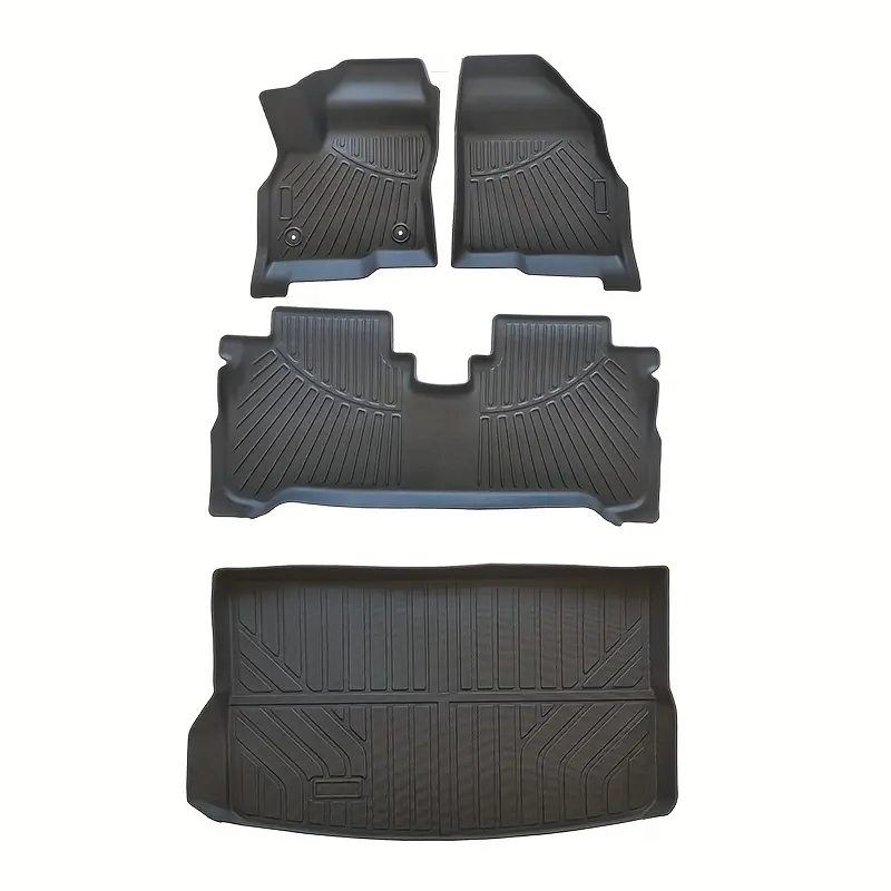 Photo 1 of  Floor Mats & Cargo Liner Set for Chevrolet For Bolt EUV 2022-2023 3D TPE Premium All Weather Floor