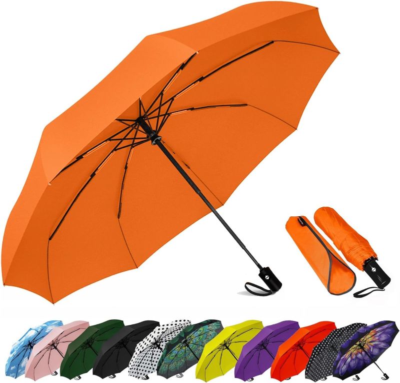 Photo 1 of  3 pcs Windproof Travel Compact Umbrella-Automatic Umbrellas for Rain-Compact Folding Umbrella, Travel Umbrella Compact, Small Portable Windproof Umbrellas for Men Women Teenage.