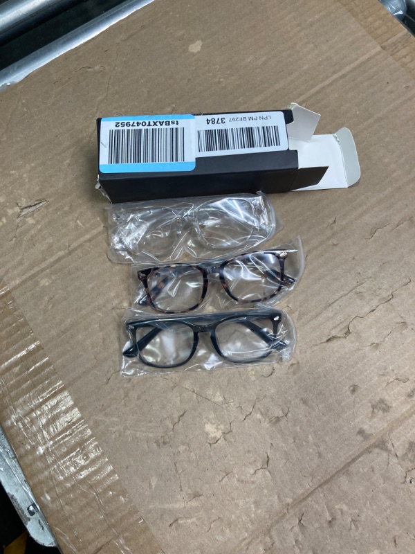 Photo 1 of 3 PACK Blue Light Filter Glasses Anti Headache/Glare/Eye Strain Reading Glasses