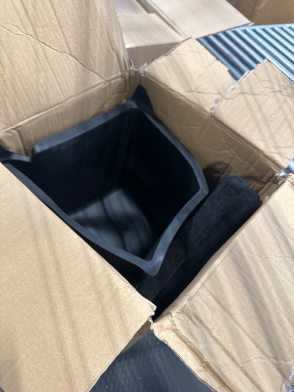 Photo 1 of ****USED*** BASENOR 2022-2024 Tesla Model Y Trunk Organizer Waterproof Rear Trunk Storage Bins Side Box with Carpeted Lip Interior Accessories Set of 2 for Model Y 5-Seater (Newest Version) Model Y 5-Seater(2022-2024)