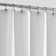 Photo 1 of ALYVIA SPRING Extra Long Fabric Shower Curtain Liner Waterproof - 72" x 96", Soft & Lightweight X-Long Shower Curtain with 3 Magnets, Machine Washable - 72x96, White