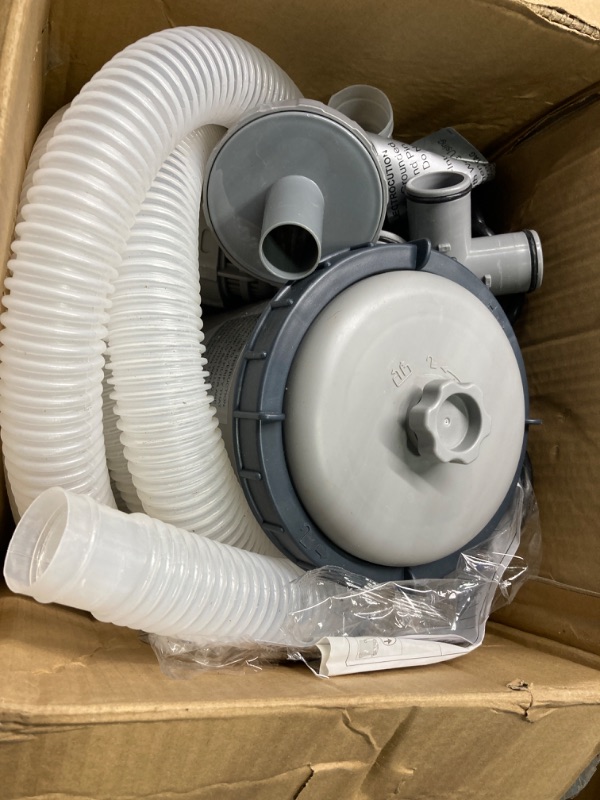 Photo 1 of ***FILTER DIRTY//SOLD AS PARTS ALL SALES FINAL*** 
Bestway 1000 GPH Above Ground Swimming Pool Cartridge Filter Pump 120V w/ GFCI