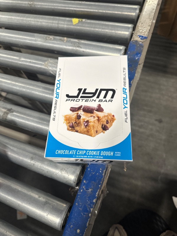 Photo 2 of ***USED**EXPIRATION DATE JANUARY 9, 2025 JYM Protein Bar, Chocolate Chip Cookie Dough, Macro Friendly, Guilt Free Snack, For Men & Women