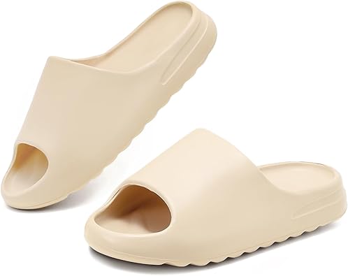 Photo 1 of ***USED**SIZE 44-45** Unisex Cloud Slides for Women and Men, Comfort Platform Lightweight Pillow Slippers Slides, Soft Foam Runner Shower House Slippers, Summer Open Toe Sandals for Indoor and Outdoor
