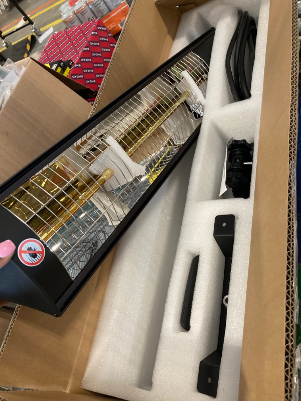 Photo 1 of Solary Electric Infrared Outdoor Heaters for Patio - Wall-Mounted Graphite Infrared Heater for Restaurant, Backyard, Garage and Decks