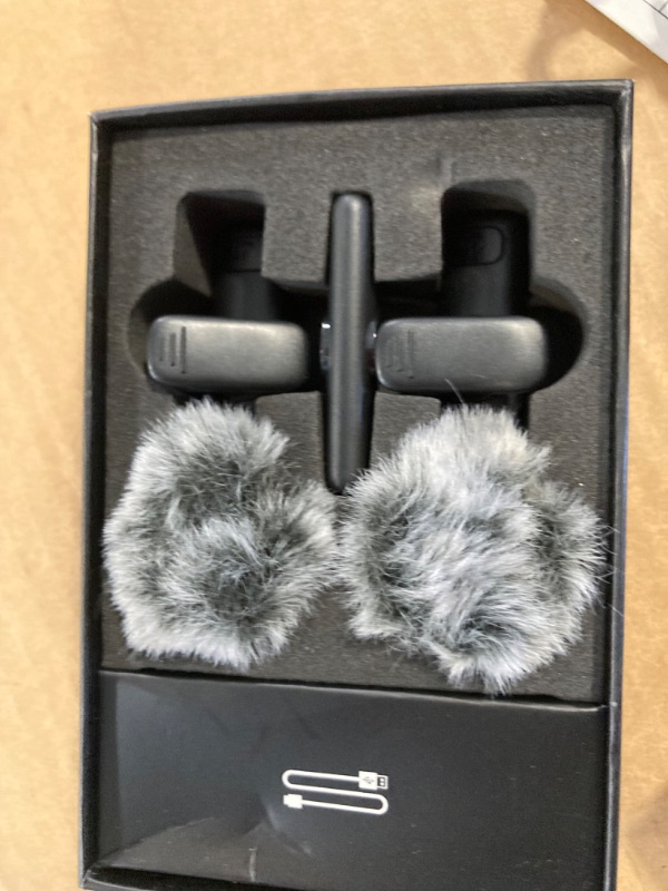 Photo 4 of 2 Pack Professional iPhone Wireless Lavalier Microphone for iPad, Crystal Clear Sound Quality with Noise Reduction Lapel Microphone Plug-Play for Interview Video Podcast Vlog YouTube TikTok Lightning Interface