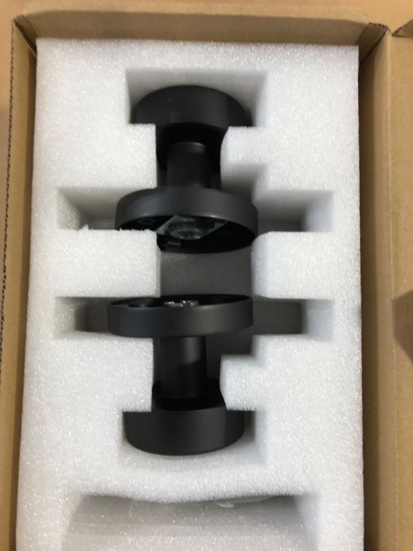 Photo 1 of 2 Pack Matte Black Dummy Door Knob Interior, Black Door Knobs for Bifold and Closet Doors, Heavy Duty Round Modern Door Handle