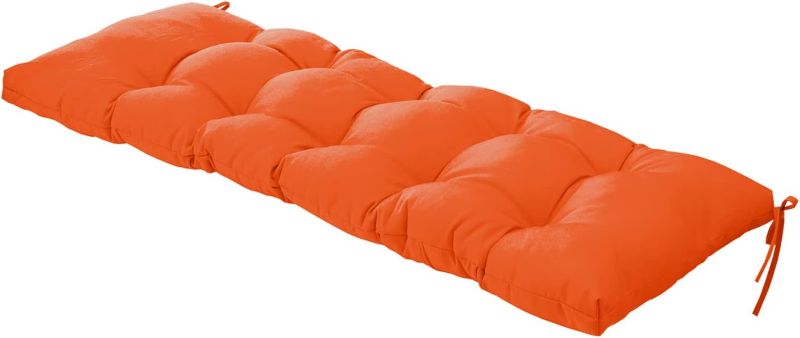 Photo 1 of  42x21x4.7" orange cushion seat