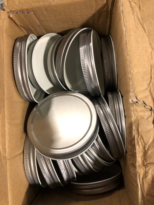 Photo 1 of 42 Pack Mason Jar Lids for Ball, Kerr and More - Colored Tinplate Metal Storage Caps for Mason/Canning Jars - Leak-Proof (Wide Mouth Jars Lids, 42 PCS Integrated Lids)