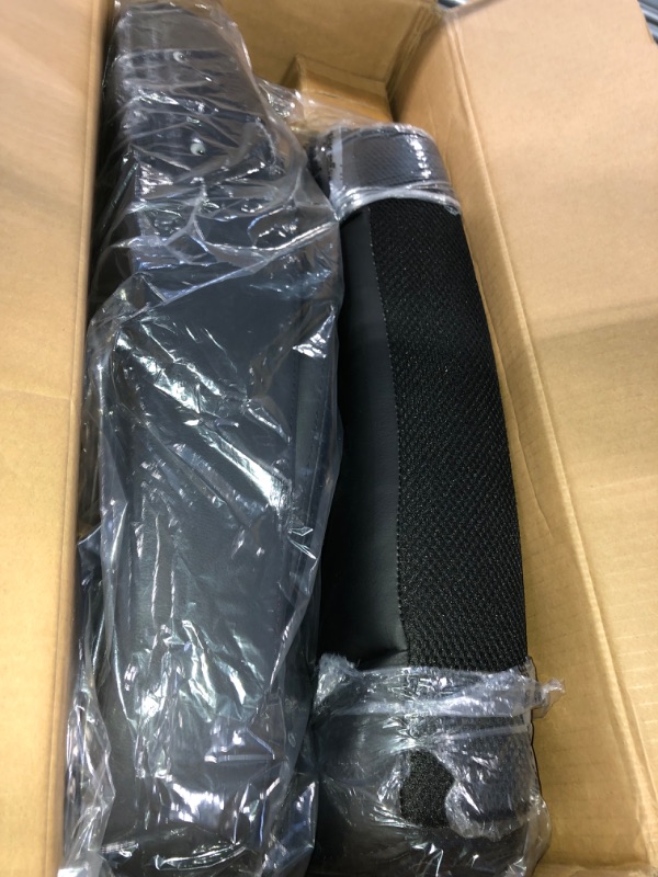 Photo 1 of ***MISSING PIECES//SOLD AS PARTS*** 
Amazon Basics Classic Puresoft PU Padded Mid-Back Office Computer Desk Chair with Armrest, 26"D x 23.75"W x 42"H, Black