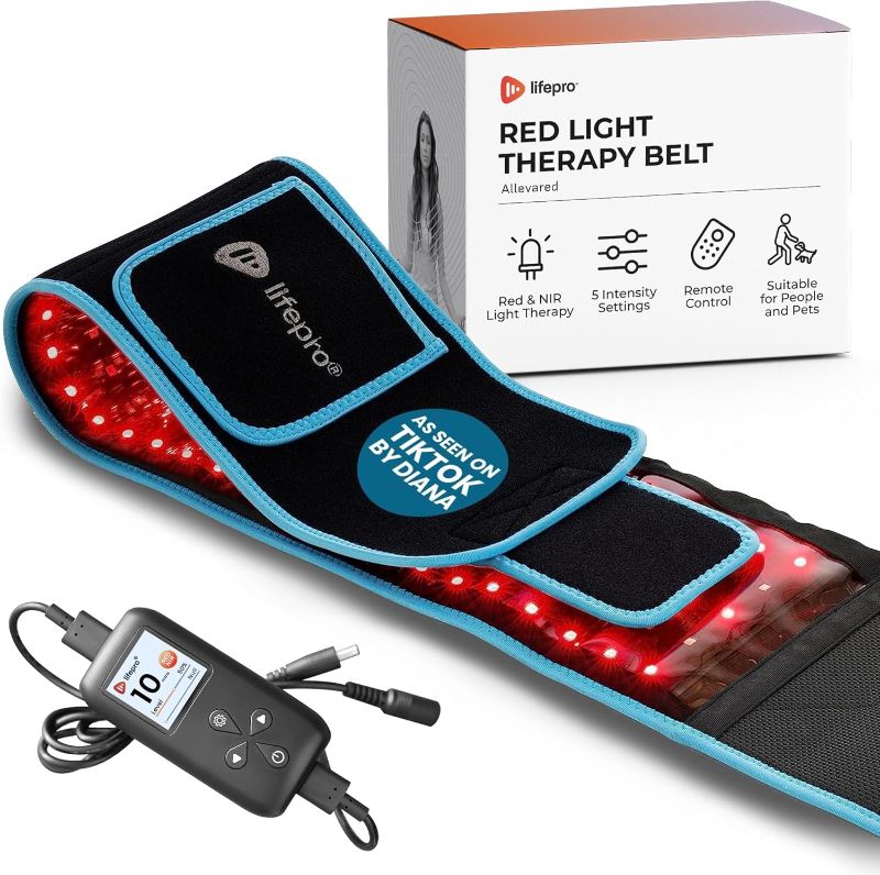 Photo 1 of ***NON FUNCTIONAL//SOLD AS IS*** 
Lifepro Red Light Therapy Belt - Near Infrared Light Therapy & Red Light Therapy for Body, Relaxing Muscle, Inflammation, Improve Circulation - Infrared Therapy or Infrared Light Therapy Device