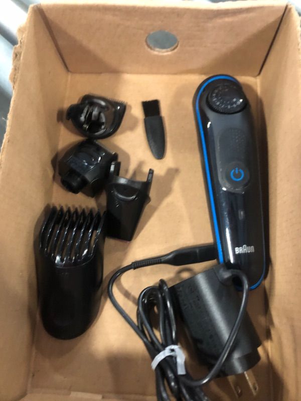 Photo 4 of Braun All-in-One Style Kit Series 5 5470, 8-in-1 Trimmer for Men with Beard Trimmer, Body Trimmer for Manscaping, Hair Clippers & More, Ultra-Sharp Blade, 40 Length Settings, Waterproof Black 9 Piece Set